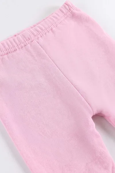 Pembe (3-18 Ay) Hello Baskılı 2 İp Kız Bebek Mevsimlik Takım 481139