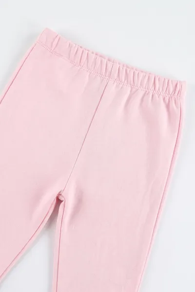 Pembe (3-18 Ay) Kalp Nakışlı 2 İp Kız Bebek 3'lü Takım 497911
