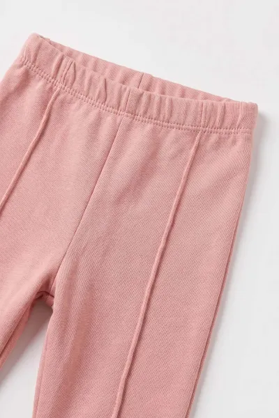 Pembe (3-18 Ay) Kapitone Ceketli  Kız Bebek 3'lü Takım 486591