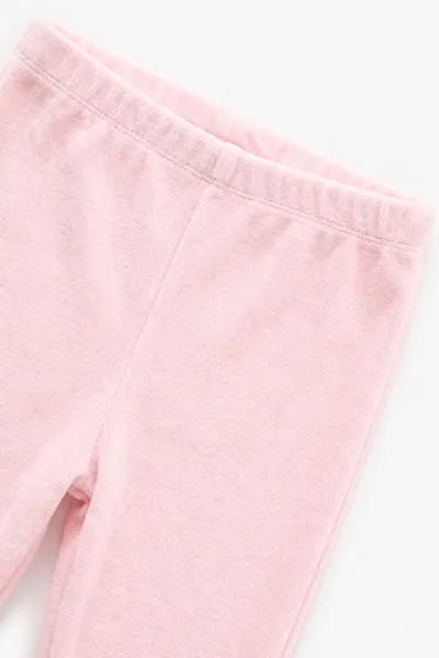 Pembe (3-18 Ay) Kapüşonlu  Nakışlı Hırkalı Kadife  Kız Bebek 3'lü Takım 487523
