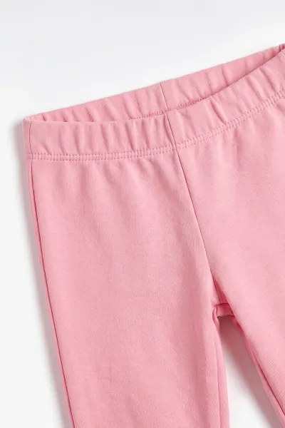 Pembe (3-18 Ay) Love Nakışlı 3'lü Kapüşonlu Kız Bebek Takım 475897