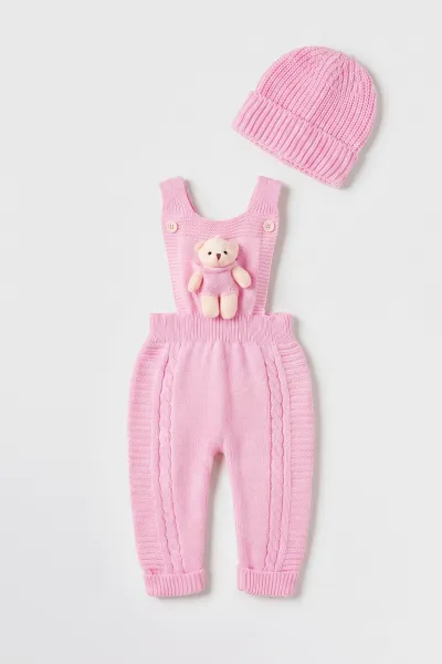 pembe-3-18-ay-oyuncak-ayili-sapkali-kiz-bebek-salopet-474247