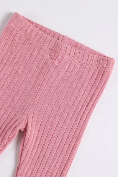 Pembe (3-18 Ay) Raporlu Hırkalı Cepli 3'lü Kız Bebek Takım 476159