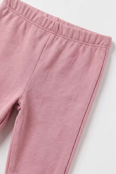 Pembe (3-18 Ay) Tavşan Baskılı Kapüşonlu Hırkalı Çıtçıtlı Zıbınlı  Kız Bebek 3'lü Takım 487063