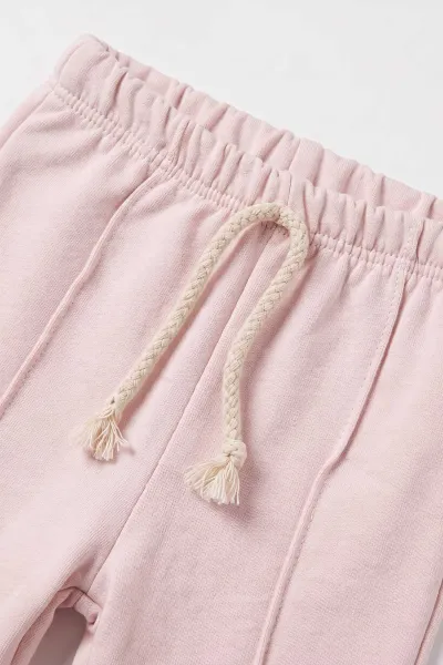 Pembe (3-24 Ay) Fistolu Çiçek Nakışlı Alt Çimalı   Kız Bebek Takım 480600