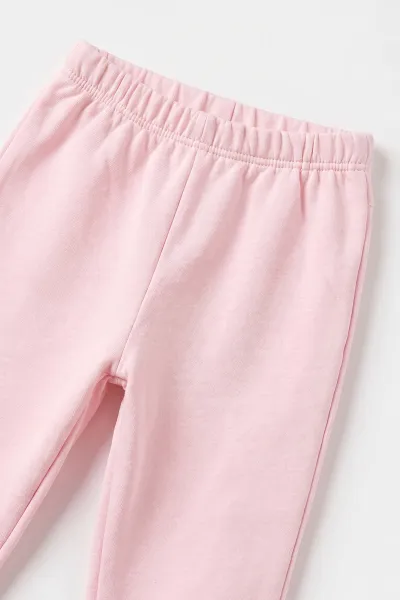Pembe (3-24 Ay) Kalpli Çiçekli Snoppy Baskılı 2 İp Kız Bebek Takım 483849