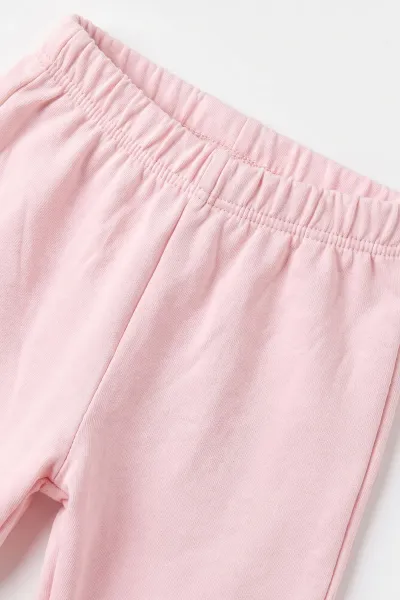 Pembe (3-24 Ay) Sevimli Hayvanlar Baskılı  Kız Bebek 2'li  Takım 483862