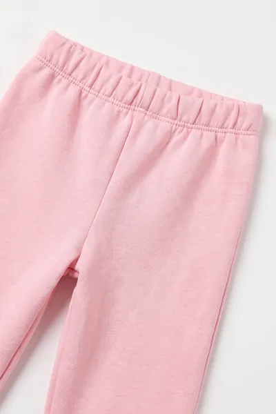 Pembe (3-24 Ay) Wild  Nakışlı Yakası Patlı  3 İp Şardonlu Kız Bebek Kışlık Takım 486779
