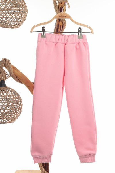 Pembe (3-6 Yaş) Coast Kol Baskılı Üç İp Şardonlu Kız Çocuk Takım 139594