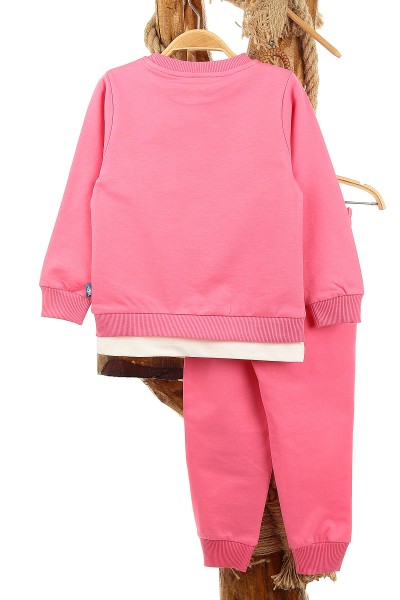 Pembe (3-6 Yaş) Lovely Baskılı Kız Çocuk Takım 151948