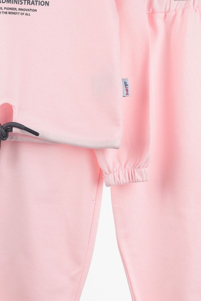 Pembe (3-6 Yaş) Nasa Baskılı İki İp Kız Çocuk Takım 142419
