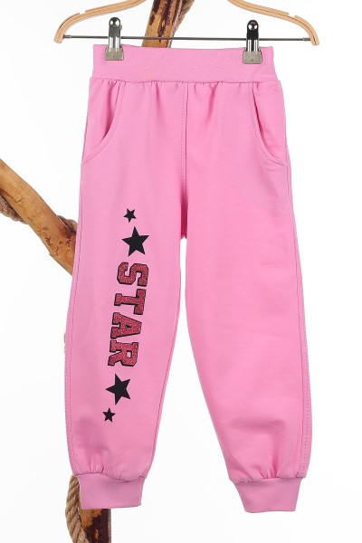 Pembe (3-6 Yaş) Star Unicorn Baskılı Kız Çocuk Takım 142640