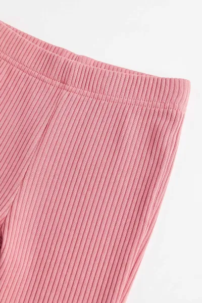 Pembe (3-8 Yaş) Büyük Kalp Baskılı 2 İp Sweatli Fitilii İspanyol Taytlı Kız Çocuk Takım 484940