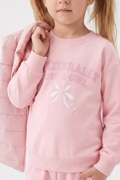 Pembe (3-8 Yaş) Şişme Yelekli  3'lü Kız Çocuk Takım 481522