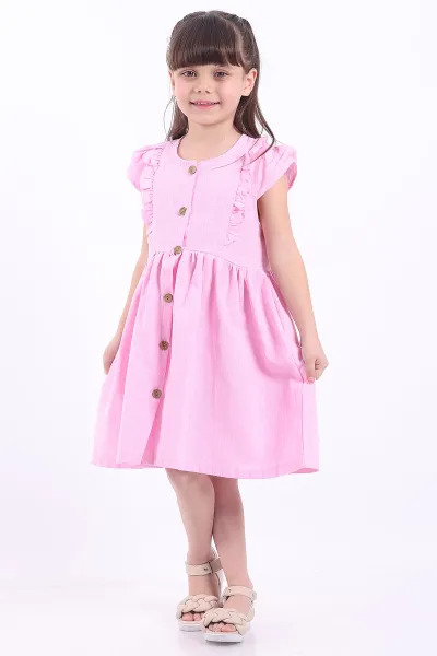 pembe-3-8-yasonden-firfirli-dugmeli-kiz-cocuk-elbise-345128