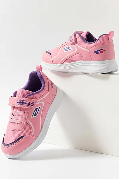 Pembe ( 30 - 35 ) Bağcıklı Cırt Bantlı Kız Çocuk Spor Ayakkabı 432768
