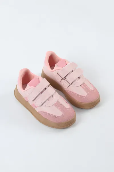 Pembe ( 30 - 35 ) Cırt Bantlı Kız Çocuk Spor Ayakkabı 497639
