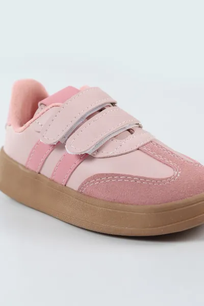 Pembe ( 30 - 35 ) Cırt Bantlı Kız Çocuk Spor Ayakkabı 497639