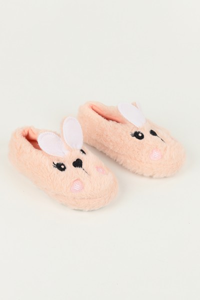 Pembe (30-35) Tavşan Nakışlı Kız Çocuk Panduf 147097