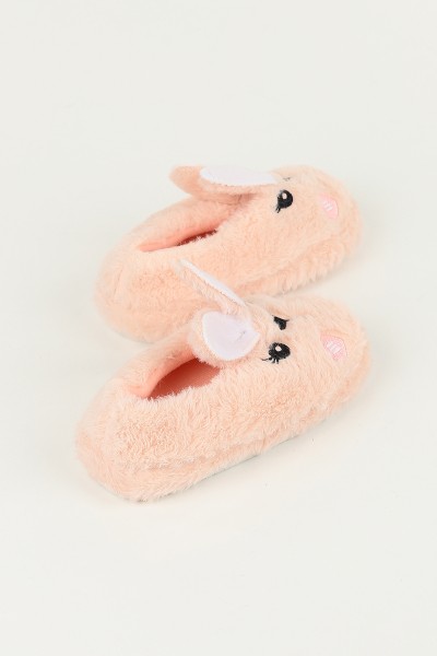Pembe (30-35) Tavşan Nakışlı Kız Çocuk Panduf 147097
