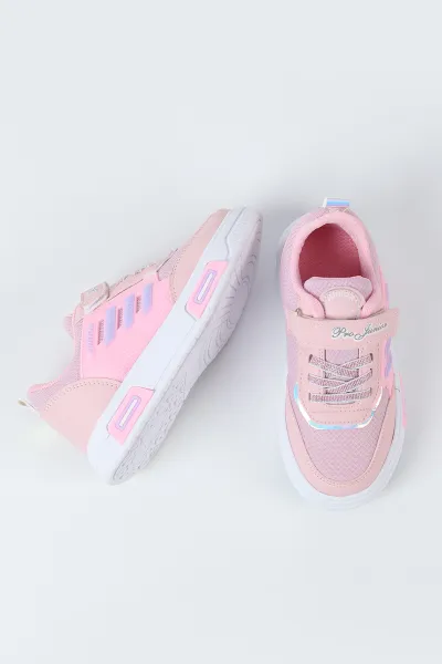 Pembe ( 31 - 35 ) Bağcıklı Cırt Bantlı Kız Çocuk Spor Ayakkabı 488160