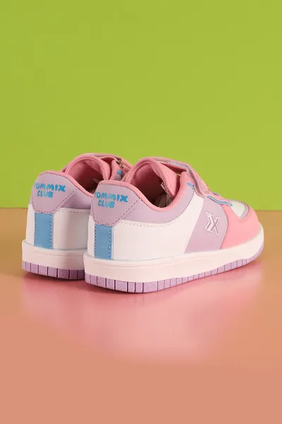 Pembe (31-35) Cırtlı Bağcıklı Çocuk Spor Ayakkabı 292956