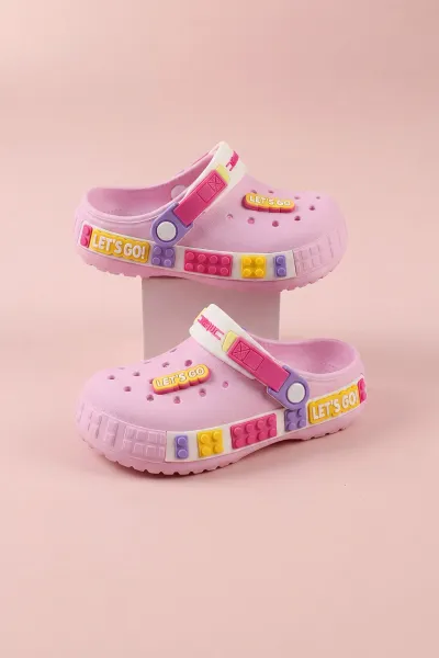 Pembe ( 31 - 35 ) Figürlü Kız Çocuk Sandalet 462455