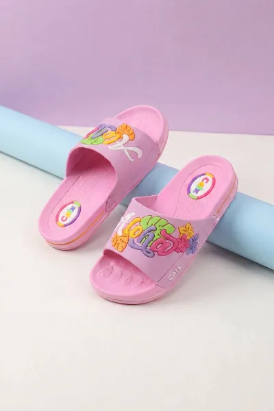 Pembe ( 31 - 35 ) Figürlü Kız Çocuk Terlik 462497