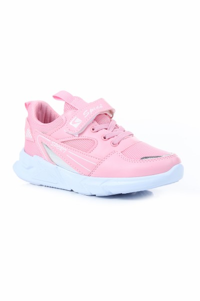 Pembe (31-35 Filet) Cırtlı Lastikli Sport Baskılı Kız  Çocuk Spor Ayakkabı 169062