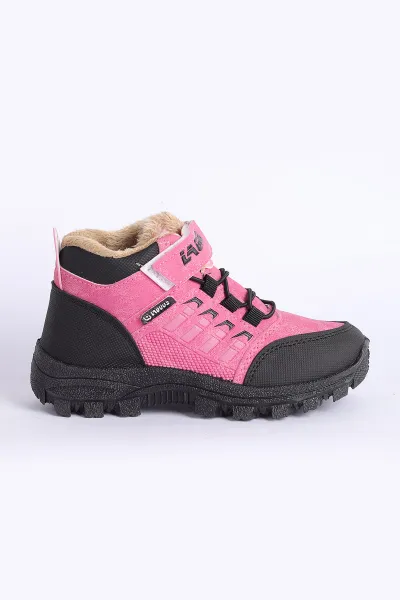 Pembe (31-35)  İçi Kürklü Kalın Taban Cırtlı Çocuk Bot 228043 305559