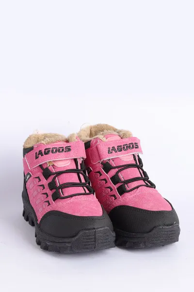 Pembe (31-35)  İçi Kürklü Kalın Taban Cırtlı Çocuk Bot 228043 305559