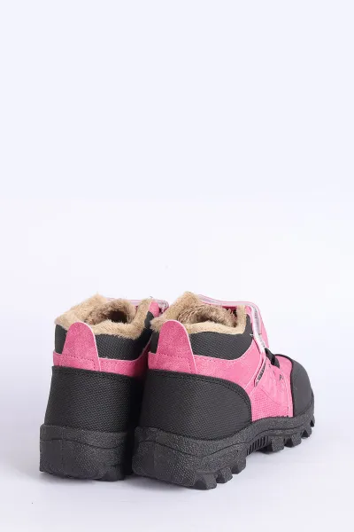 Pembe (31-35)  İçi Kürklü Kalın Taban Cırtlı Çocuk Bot 228043 305559