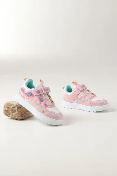 Pembe (31-35) Simli  Kız Çocuk Spor Ayakkabı 472066