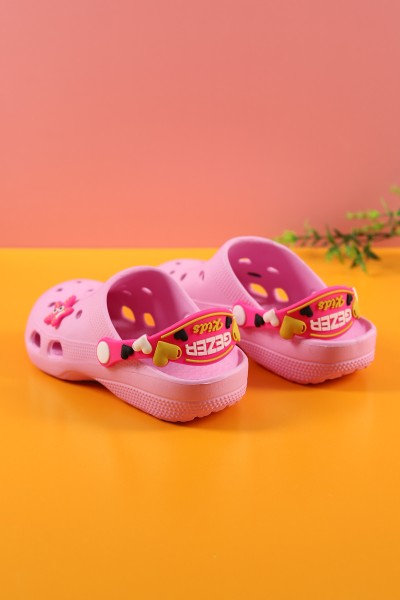 Pembe (33-35 Filet) Deniz Yıldızı Figürlü Önü Kapalı Kız Çocuk Eva Terlik 189617