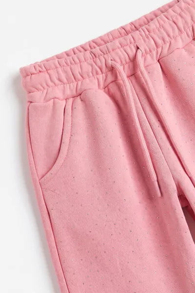 Pembe (4-11 Yaş)  Nakışlı Taşlı Baskılı 3 İp Şardonlu Kız Çocuk Kışlık Takım 482976
