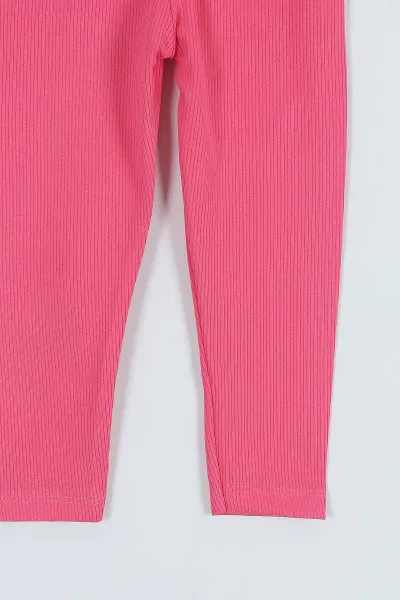 Pembe (4-12 Yaş) Armalı Fitilli Kız Çocuk Tayt 259993