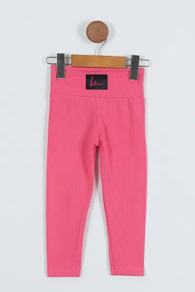 Pembe (4-12 Yaş) Armalı Fitilli Kız Çocuk Tayt 259993