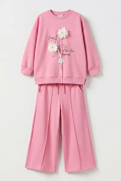 pembe-4-12-yas-baskili-ve-aksesuarli-oysho-kiz-cocuk-2li-takim-501990