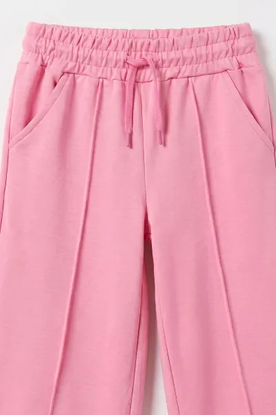 Pembe (4-12 Yaş) Baskılı ve Aksesuarlı Oysho Kız Çocuk 2'li Takım 502002