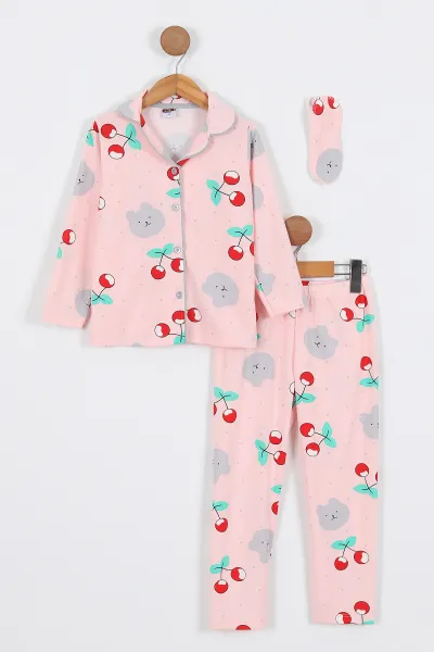 pembe-4-12-yas-kiraz-baskili-on-dugmeli-goz-bandi-detayli-kiz-cocuk-pijama-takim-337935