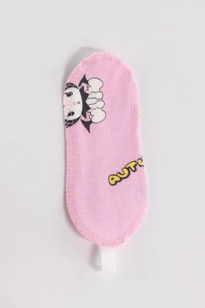 Pembe (4-12 Yaş)Karakter  Baskılı Kısa Kol Ön Düğmeli Göz Bandı Detaylı Kız Çocuk Pijama Takım 453245