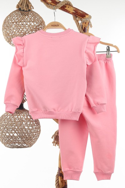 Pembe (4-8 Yaş) Renkli Boynuz At Baskılı İki İp Şardonlu Kız Çocuk Takım 137538