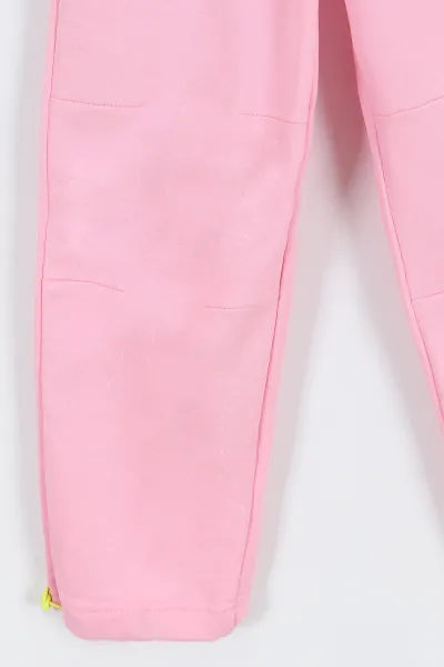 Pembe (4-8 Yaş)Paçası Ayarlanabilen Baskılı Kız Çocuk Alt 309016