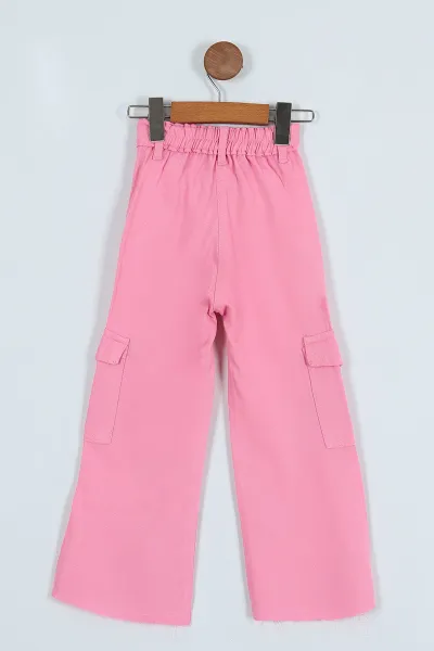 Pembe (4-9 Yaş) Viskon  Kız Çocuk Pantolon246177