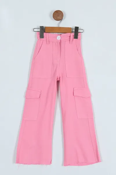 Pembe (4-9 Yaş) Viskon  Kız Çocuk Pantolon246177