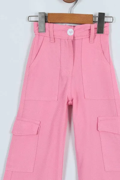 Pembe (4-9 Yaş) Viskon  Kız Çocuk Pantolon246177
