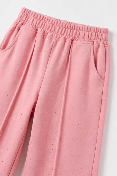 Pembe (5-10 Yaş) Sim Baskılı  Oysho Kumaş Kız Çocuk Takım 498490
