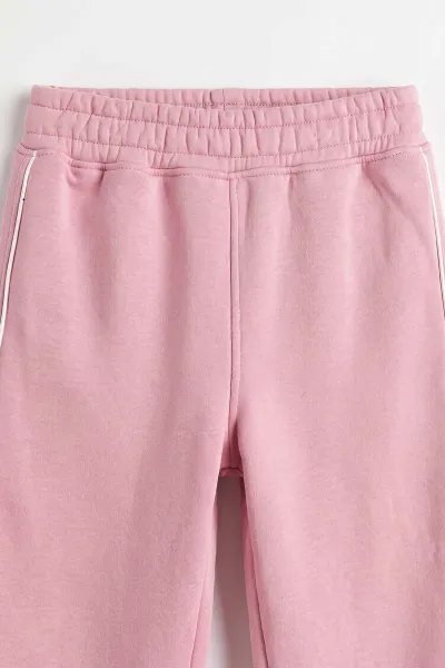 Pembe (5-12 Yaş) Kelebek Nakışlı  3 İp Şardonlu Kız  Çocuk Kışlık Takım 483166