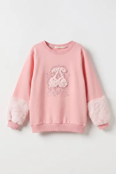 pembe-5-13-yas-kiraz-nakisli-tasli-ici-sardonlu-kiz-cocuk-sweatshirt-483262