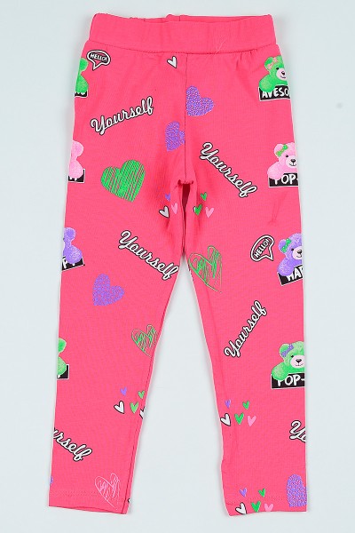 pembe-5-8-yas-ayicik-baskili-kiz-cocuk-tayt-105381